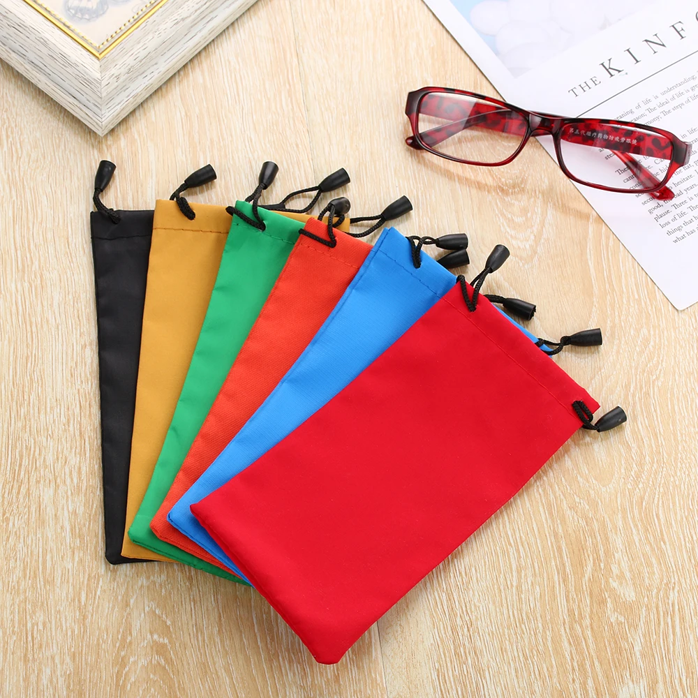 5Pcs Fashion Waterproof Sunglasses Bag Glasses Cases Optical Cloth Pouch Eyeglass Box Color Random Eyewear Accessories | Аксессуары для