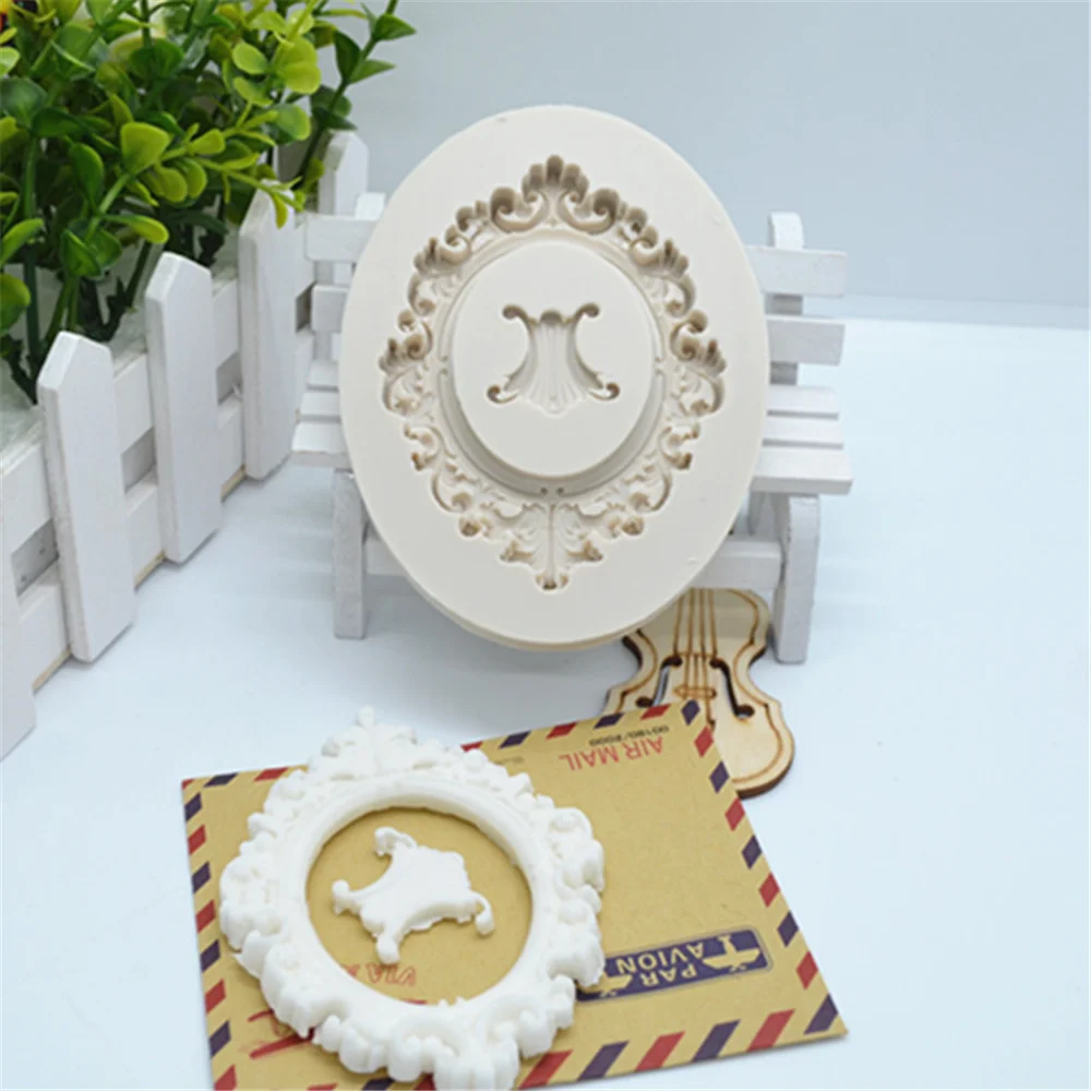 1 шт. Цветочная кружевная рамка силиконовая форма для помадки инструменты