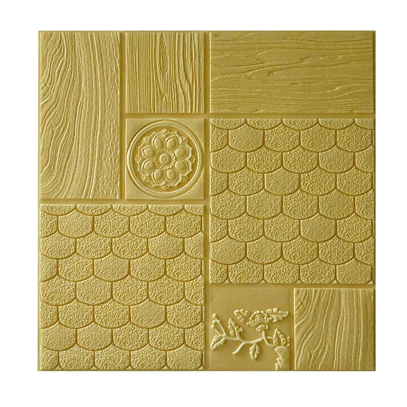 Yellow Самоклеющиеся 3D наклейки на стену спальня гостиная теплые водостойкие обои для ванной потолок обои с крышами - Цвет: Yellow