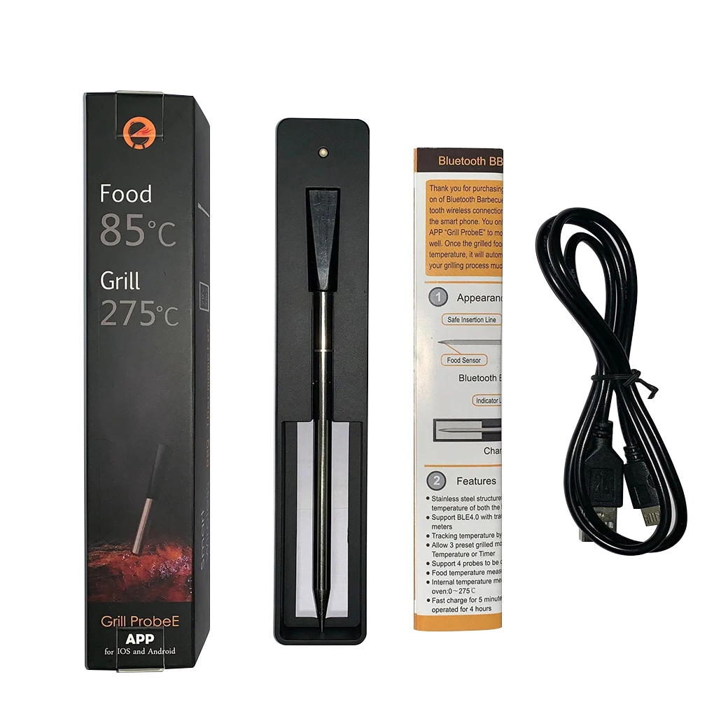 Беспроводной термометр для мяса стейка духовки гриля барбекю|Термометры и