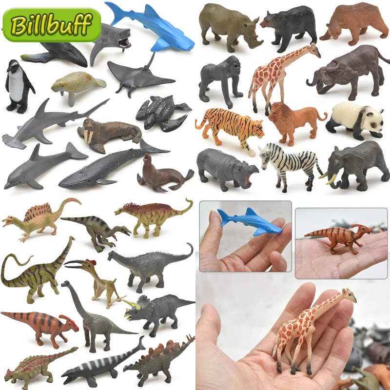 

Мини-модель диких джунглей, динозавров, животных, ПВХ Модель, Лев, Акула, Кит, экшн-фигурки, игрушки, обучающие игрушки для детей, подарки