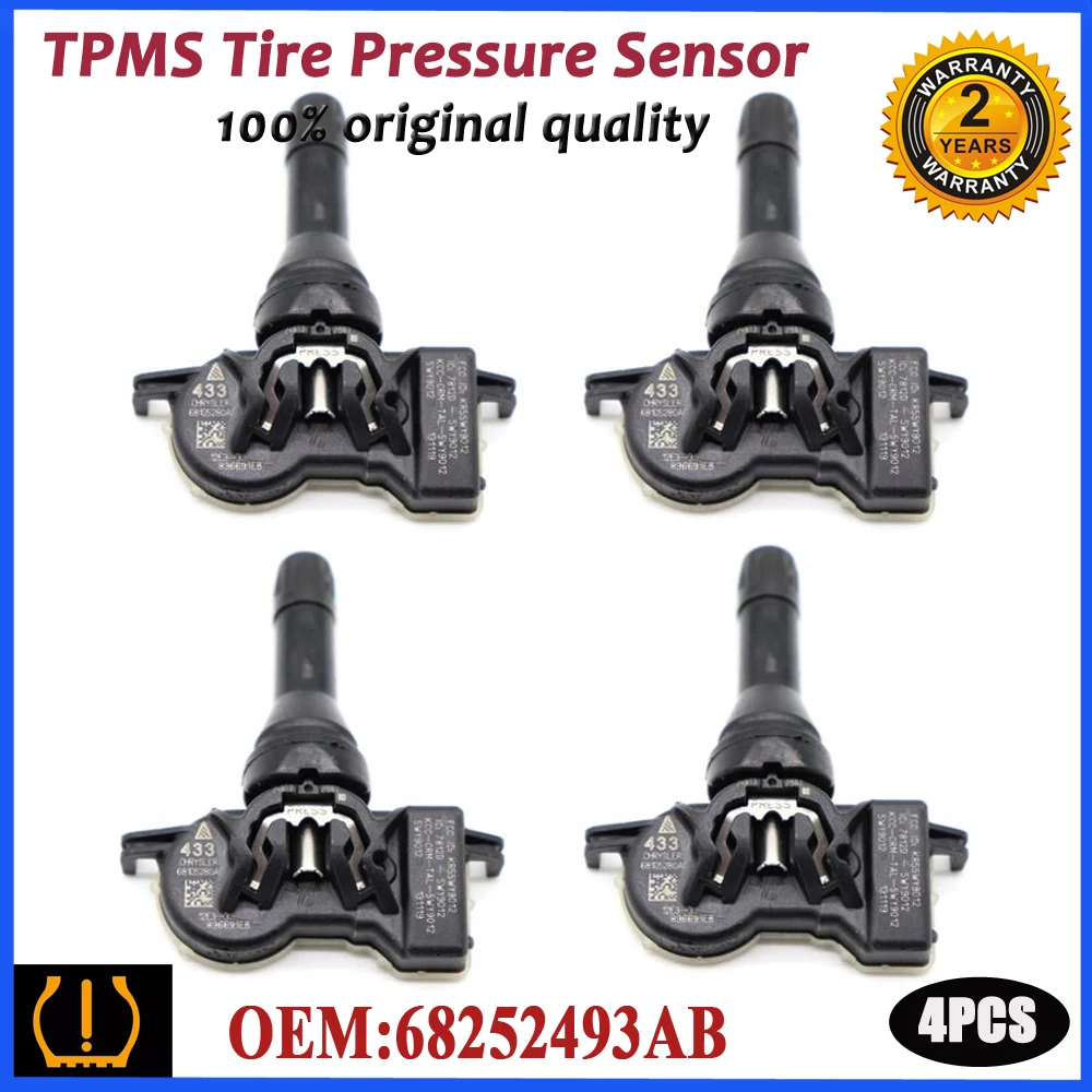 TPMS Датчик давления в шинах 68252493AB для Jeep Grand Cherokee и Renegade Dodge Durango Дротика Chrysler Pacifica 200