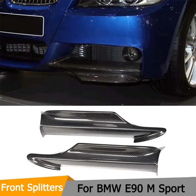 

Carbon Fiber Racing Front Splitters Apron for BMW 3 Series E90 M Sport Bumper 2006-2008 Car Front Bumper Lip Chin Spoiler