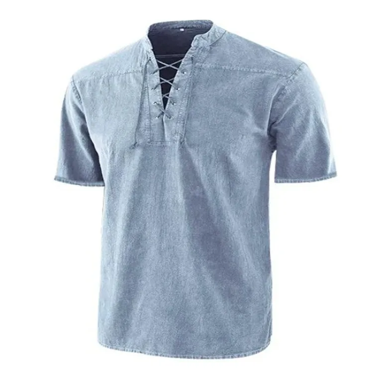 

Men's Shirts Two Sleeve Types Casual Comfort Shirt Performance Clothing Male Loose Tie Dye Fashion Apparel EU Size