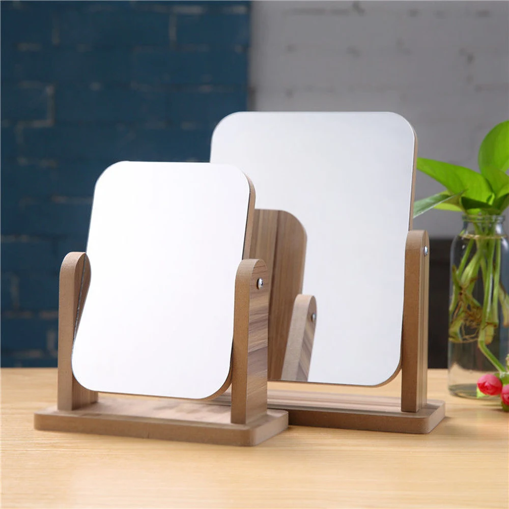 

Зеркало для макияжа женское модное настольное вращающееся изысканное прямоугольное косметическое зеркало в подарок