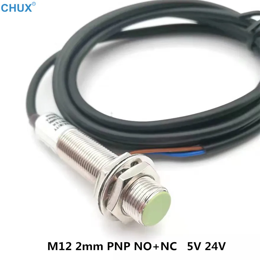 Индуктивный датчик приближения pnp m12 NO + NC Flush тип 2 мм расстояние обнаружения 4