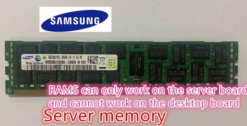 Серверная память Samsung RAM 4 ГБ 8 16 DDR3 PC3 1066 МГц 1333 1600 1866 8G 16G ECC REG 10600 14900 12800|Оперативная