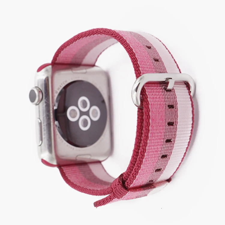 44 мм ремешок для apple watch series 5 4 3 2 1 тканый нейлоновый ремешок для iWatch 40 мм 38 мм узор Классическая пряжка