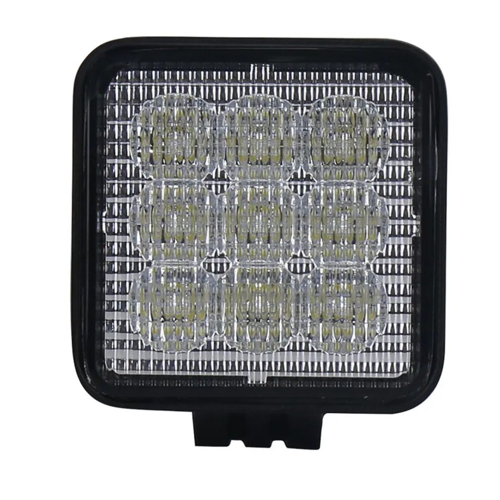 

2pcs 27W Car Headlight with Visor Waterproof Auxiliary Work Light Day Running Lamp Spotlight for Off-road Vehicle Trucks