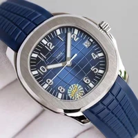 patek mens watch top luxury brand automatic stainless steel sports mechanical watch luminous rubber strap waterproof aaa