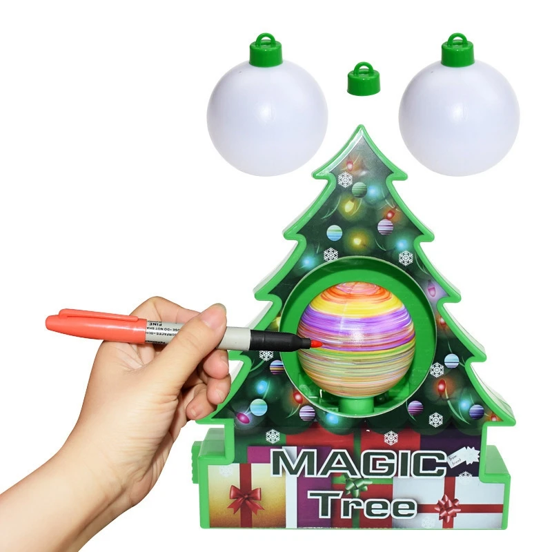 Diy рождественская машина Рисование мяч Рождественская елка украшения комплект