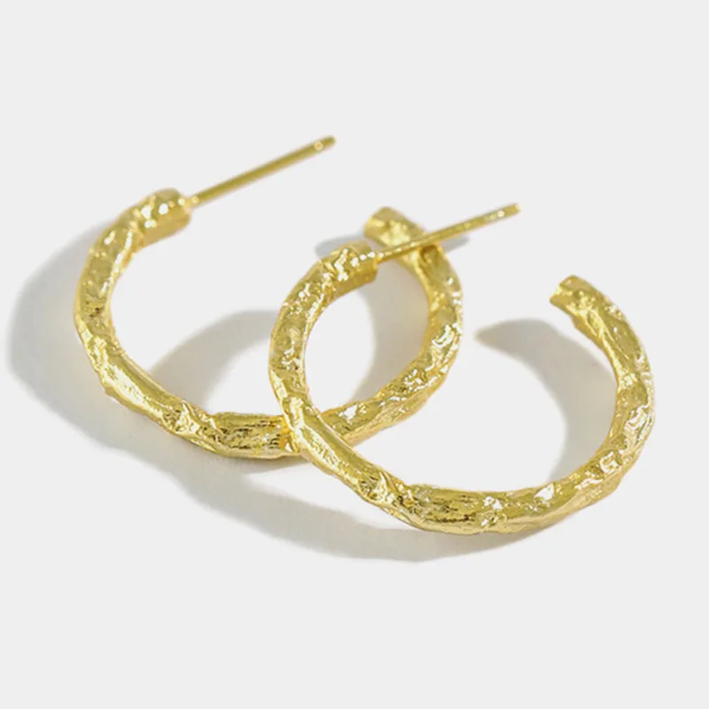 

Серьги-кольца PANJBJ новые модные очаровательные Асимметричные простые дизайнерские ювелирные изделия для вечеринок оптом