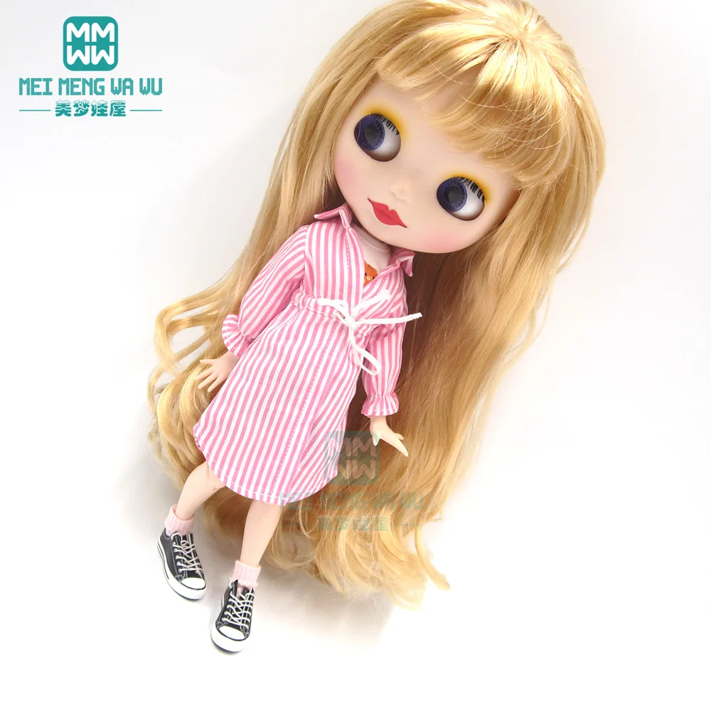Одежда для кукол Blyth 1 шт. модная полосатая рубашка футболка шорты носки blyth azone ob24