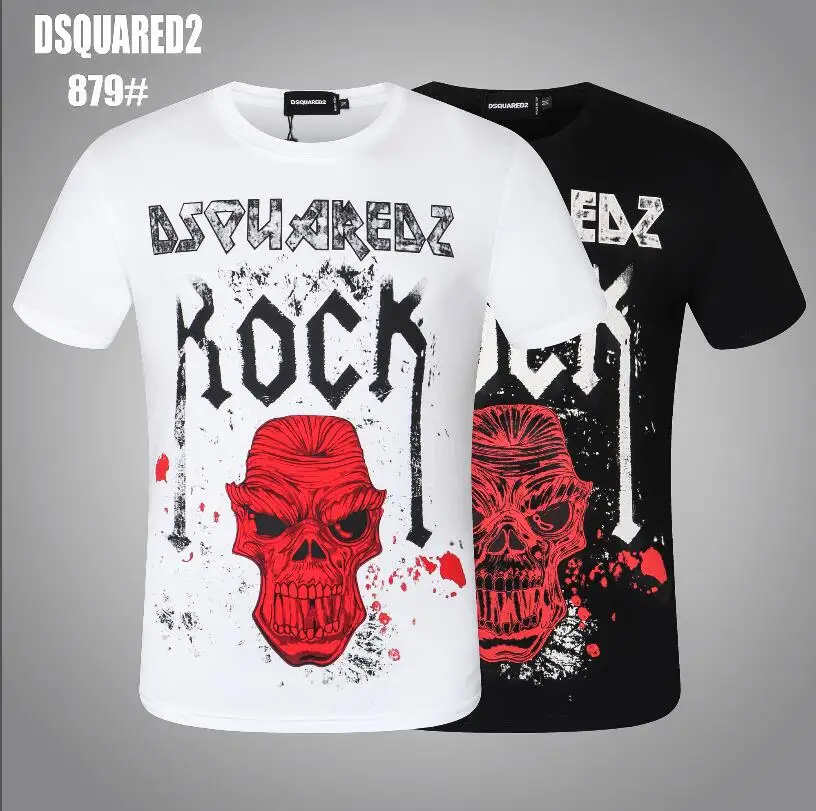 

Classic Dsquared2 Letter logo Unisex Men Women Couple Style Fashion Cotton Short sleeve Round neck T-shirt boyfriend gift