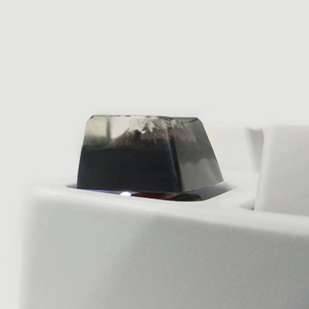 Каучуковые колпачки для клавиш ручной работы Fuji Mountain с подсветкой Snow