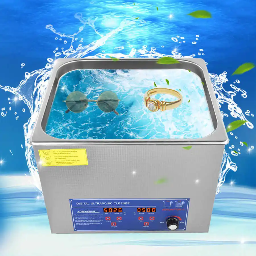 

60AL 15L Цифровой Ультра звуковой очиститель ультра звуковая стиральная машина с регулируемой температурой Ультра звуковой очиститель 40 кГц