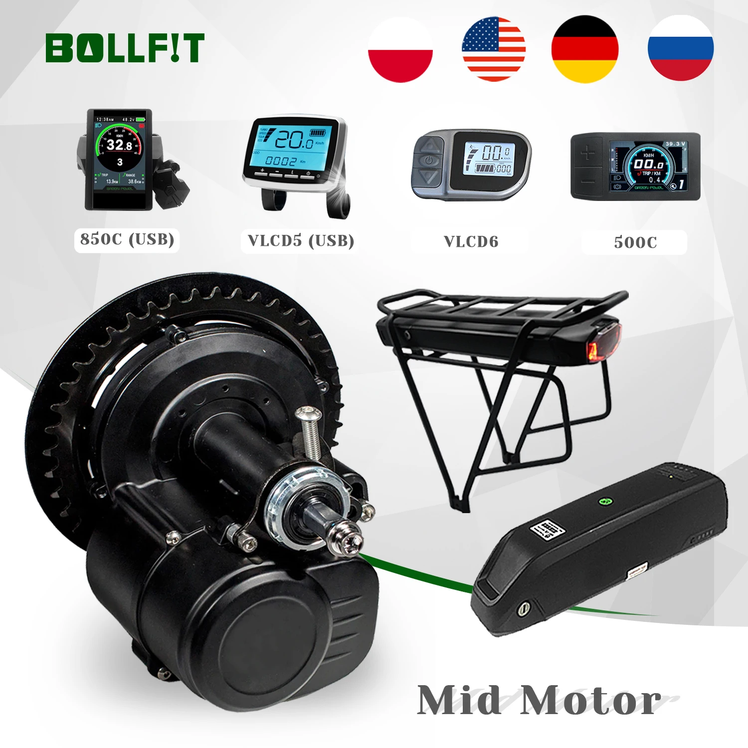 

мотор для велосипеда электродвигатель вел электромотор для велика электропривод для вело Комплект для электровелосипеда Tongsheng Tsdz2, 36 В 48 в ...