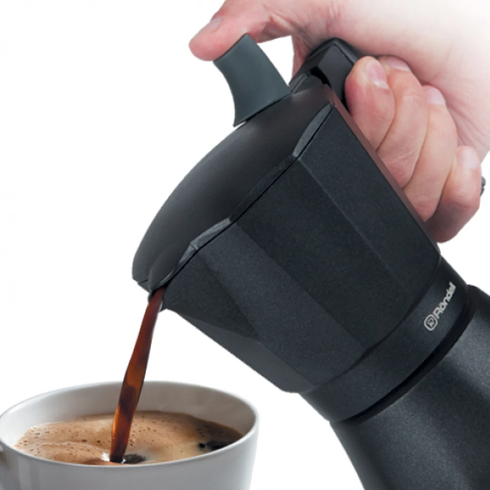 Гейзерная кофеварка 6 чашек Kafferro Rondell 0.3 л|Кофейники| |