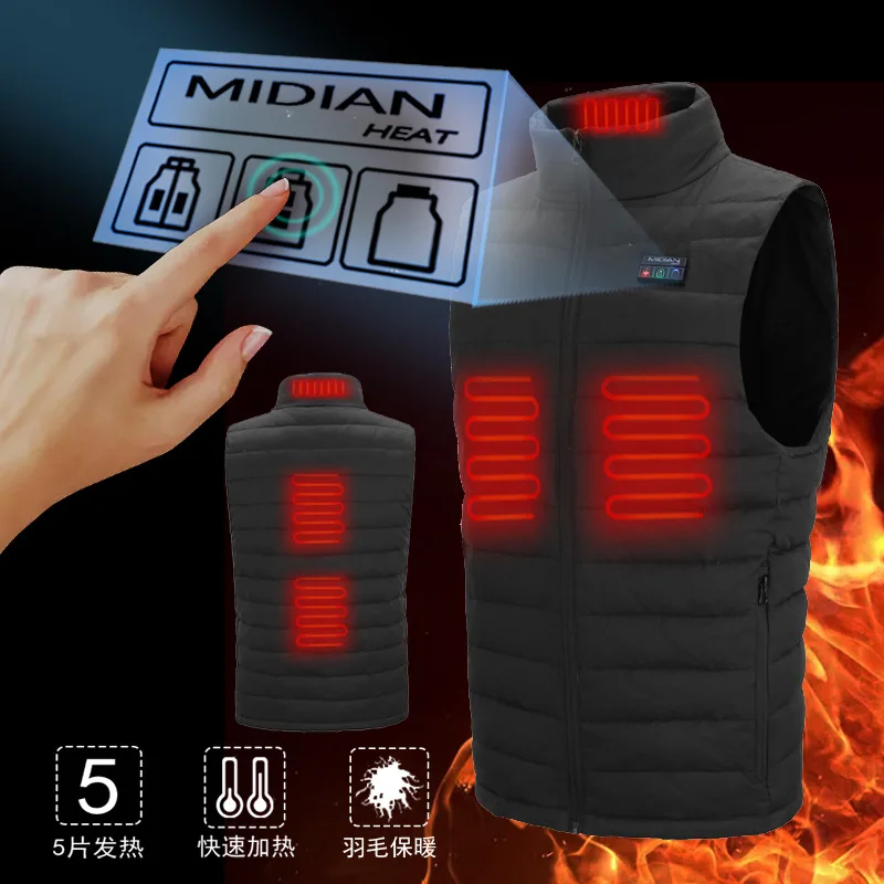 

Горячая Распродажа 2020, куртки с подогревом, хлопковая теплая зимняя куртка с капюшоном для мужчин и женщин, куртка с электрическим подогрев...