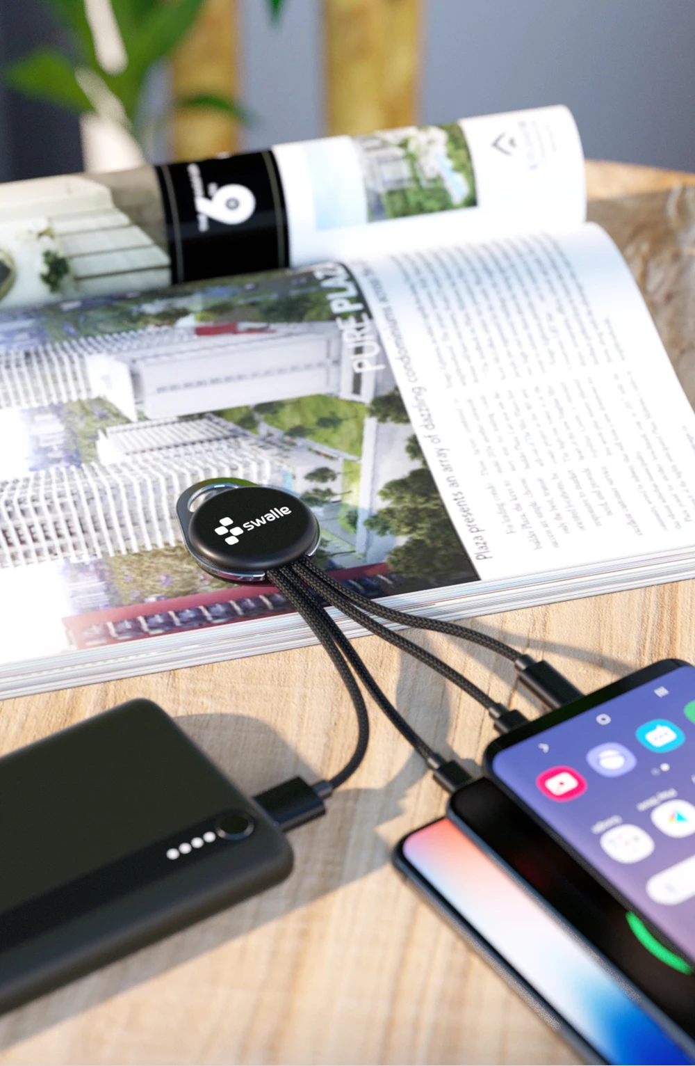Swalle Micro USB кабель 2A быстрое зарядное устройство мобильный кабель для зарядки телефона 3 в 1 кабель для передачи данных для Samsung Xiaomi Huawei Android телефон