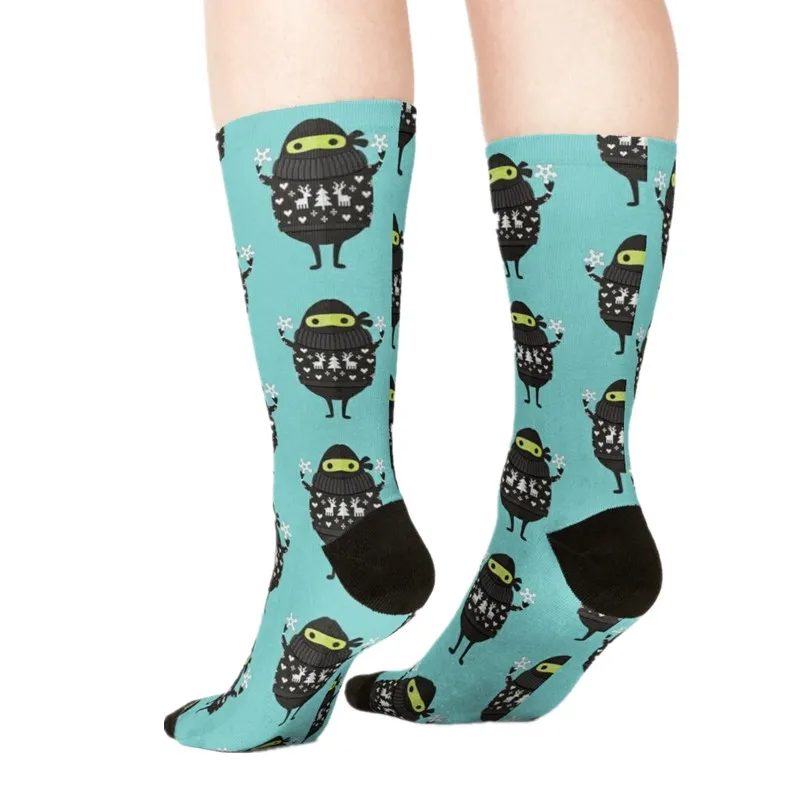 

2021 Women's socks kawaii Orange spiderwebs Printed Socks Women harajuku Happy Funny Novelty cute girl gift Socks for women