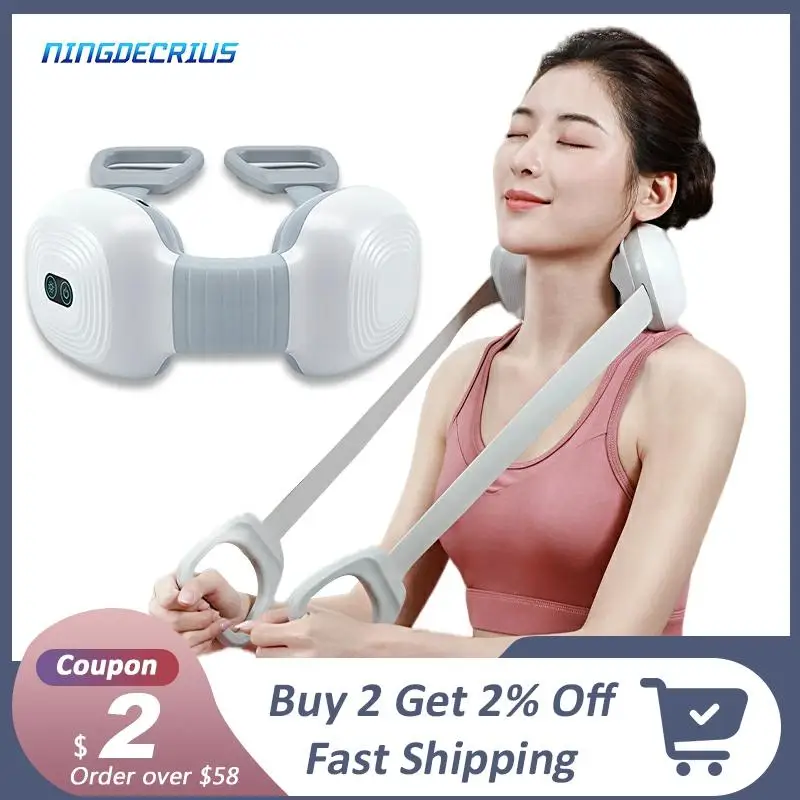 

Electric U-shaped Neck Massager Shoulder And Back Body Shiatsu Hot Compress Really Kneading Relax For Neck Cervical Massager
