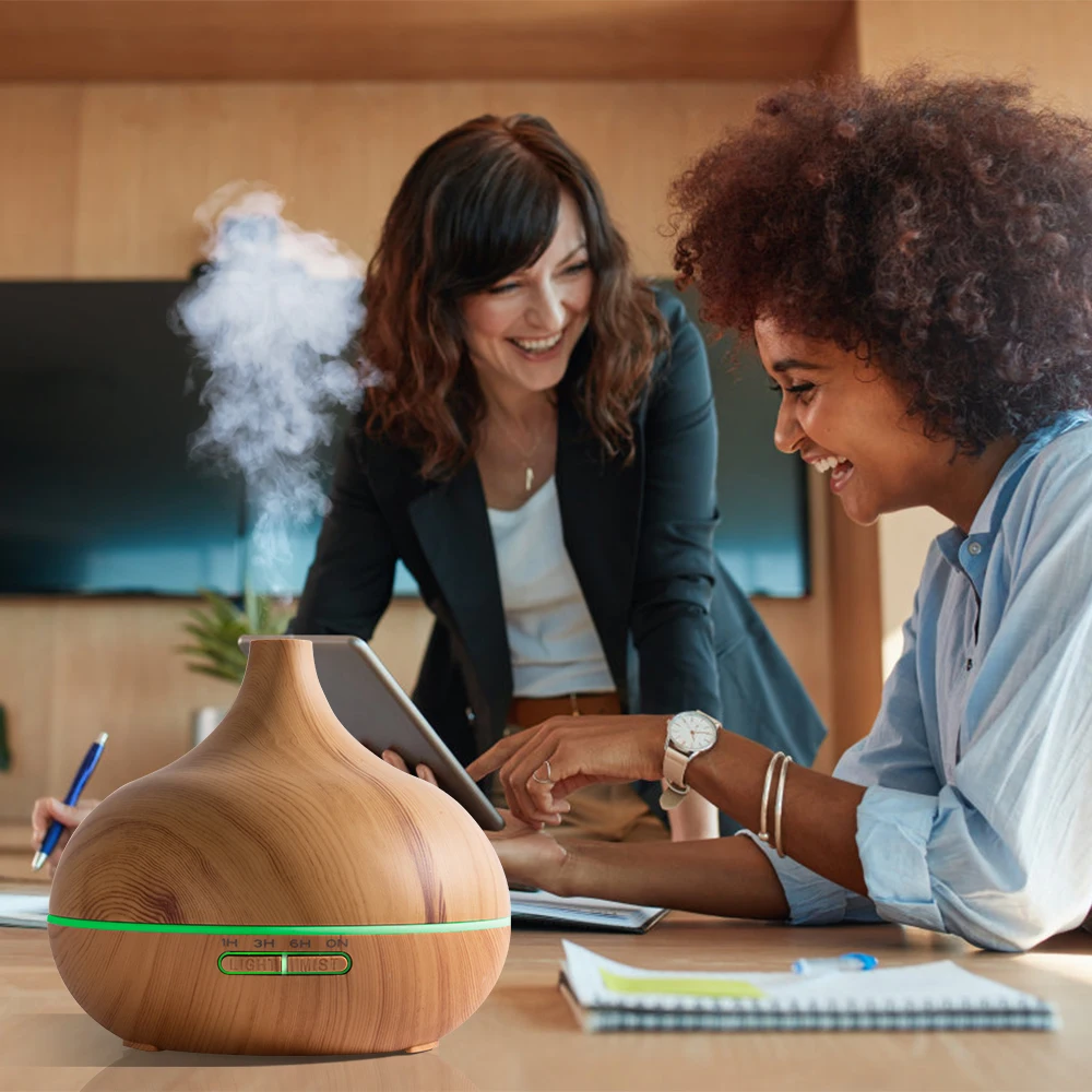 Ультразвуковой увлажнитель воздуха диффузор для эфирных масел 500 мл с функцией