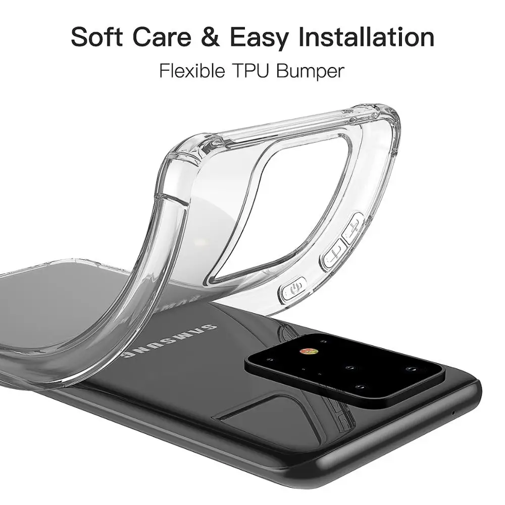 Чехол Air Armor для samsung Galaxy S20 Ultra Plus амортизирующий устойчивый к царапинам военная