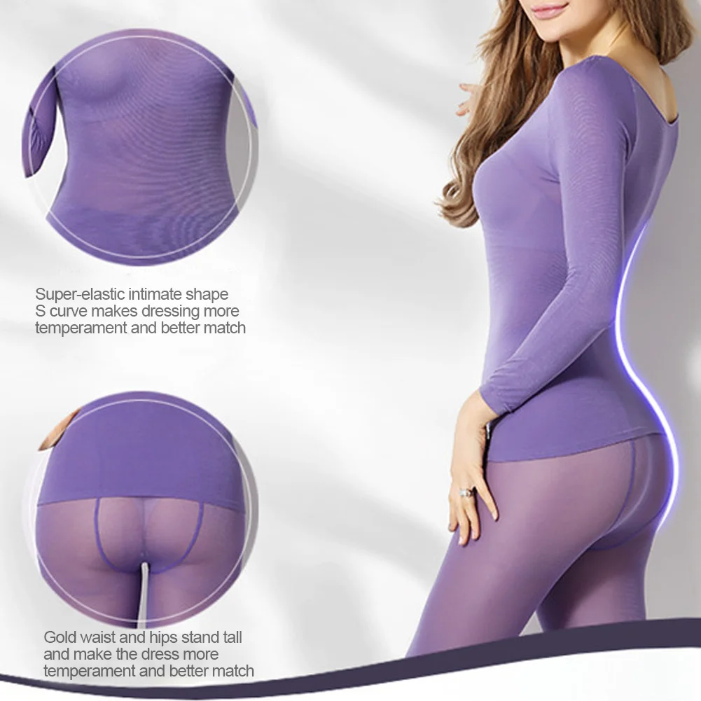 Новая бесшовная эластичная термо внутренняя одежда ультра-тонкая осенняя