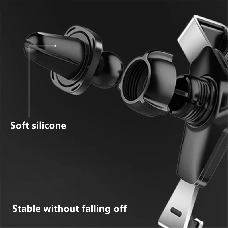 

Gravity Automobile Phone Bracket Car Air Outlet Smartphone Aluminum Alloy Holder For Multipurpose Auto Interior Accessories