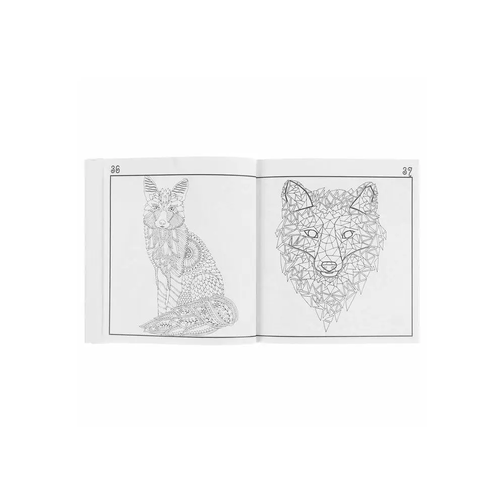 Antistress. Foxes. Pictures for meditations Coloring Book Set Art Supplies Office School | Канцтовары для офиса и дома