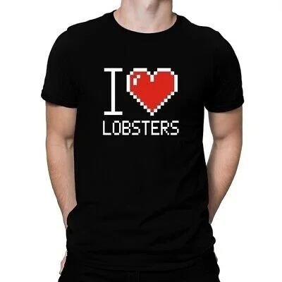 

I love Lobsters pixelated T-shirt