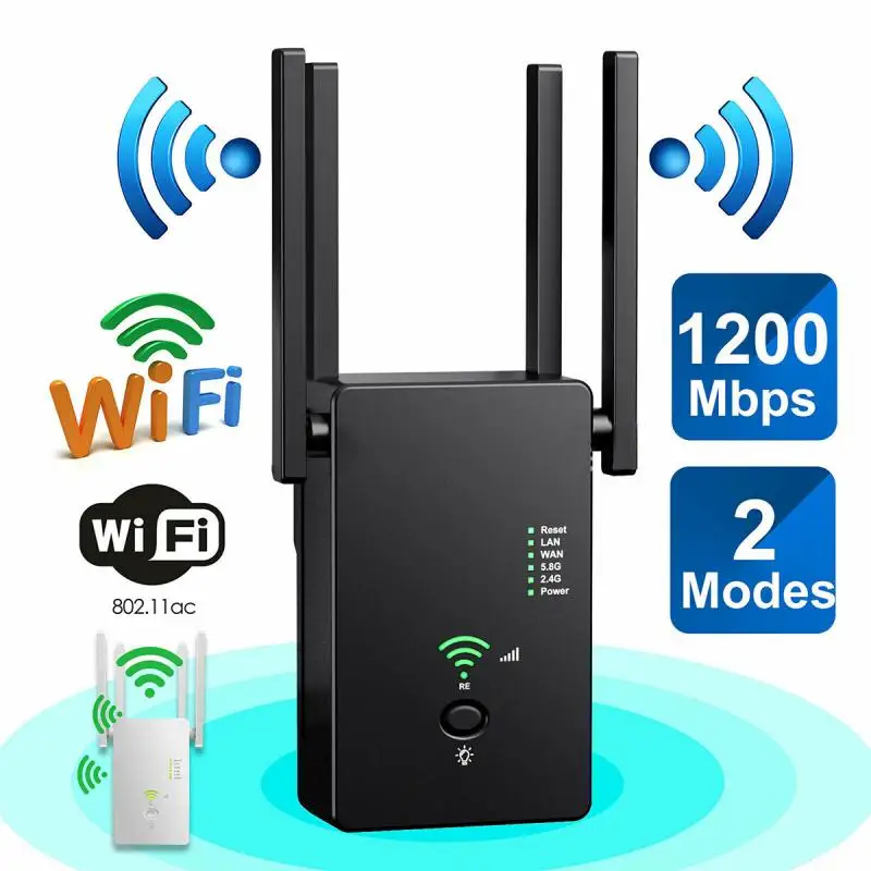 Мини-маршрутизатор Wi-Fi 1200 Мбит/с 2 4/5 ГГц | Мобильные телефоны и аксессуары