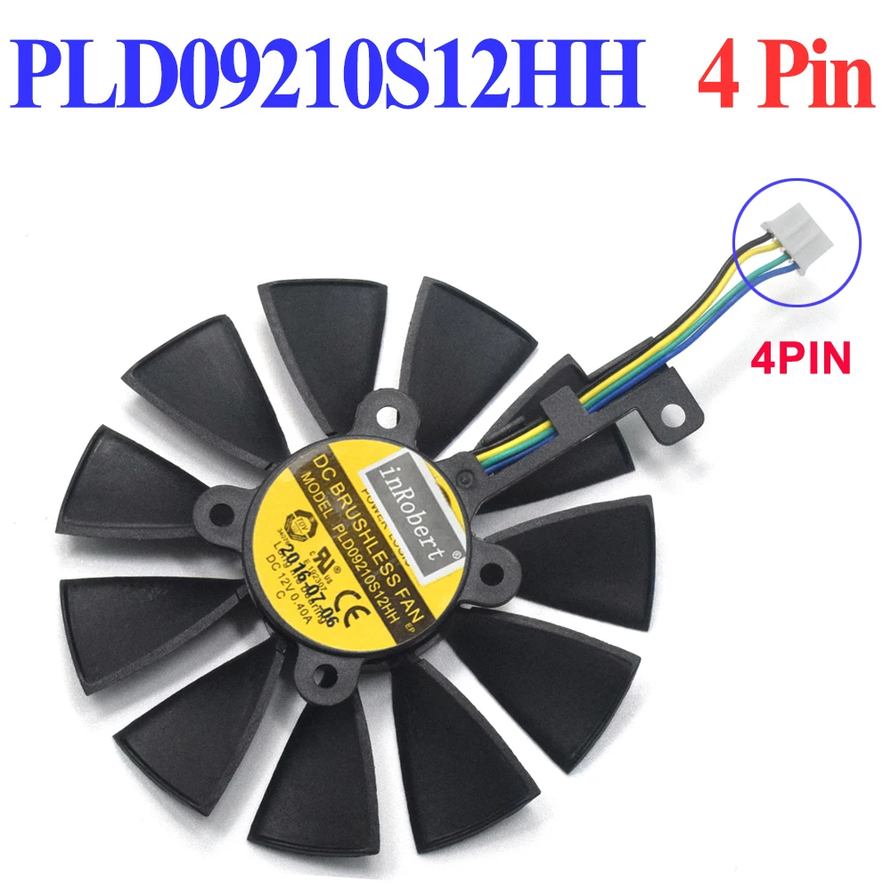Охлаждающий вентилятор 87 мм PLD09210S12HH PLD09210B12HH RX480 O4G заменяемый для ASUS STRIX RX580 карты