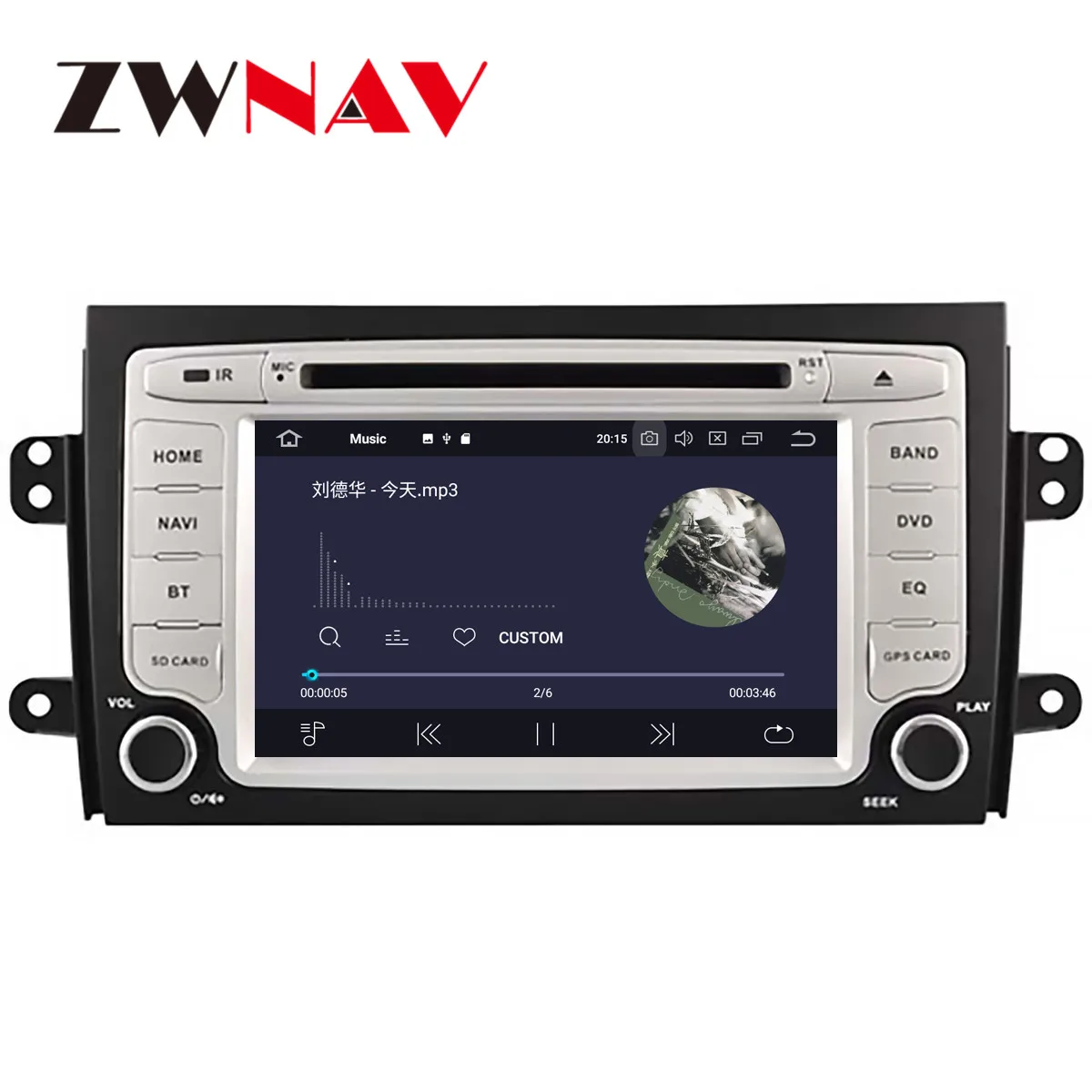 

Android 10 PX6 4 + 64G with DSP Carplay IPS Screen For Suzuki SX4 2006-2008-2009-2010 Big Screen AC Automatic Radio