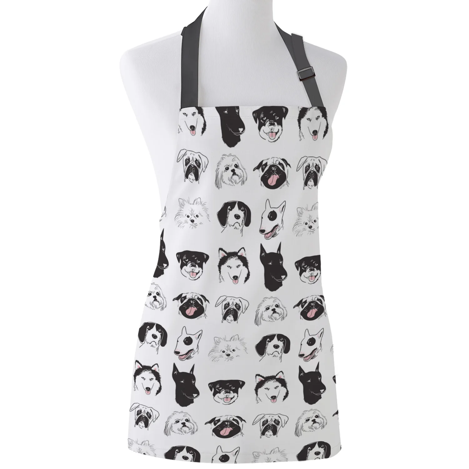 Смешной фартук забавная собака хаски Доберман Померанский Бульдог Мопс Собака