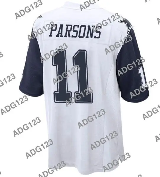 

Stitch Dallas Micah Parsons White Color Rush Men Women Kid Youth Vapor Limited Jersey