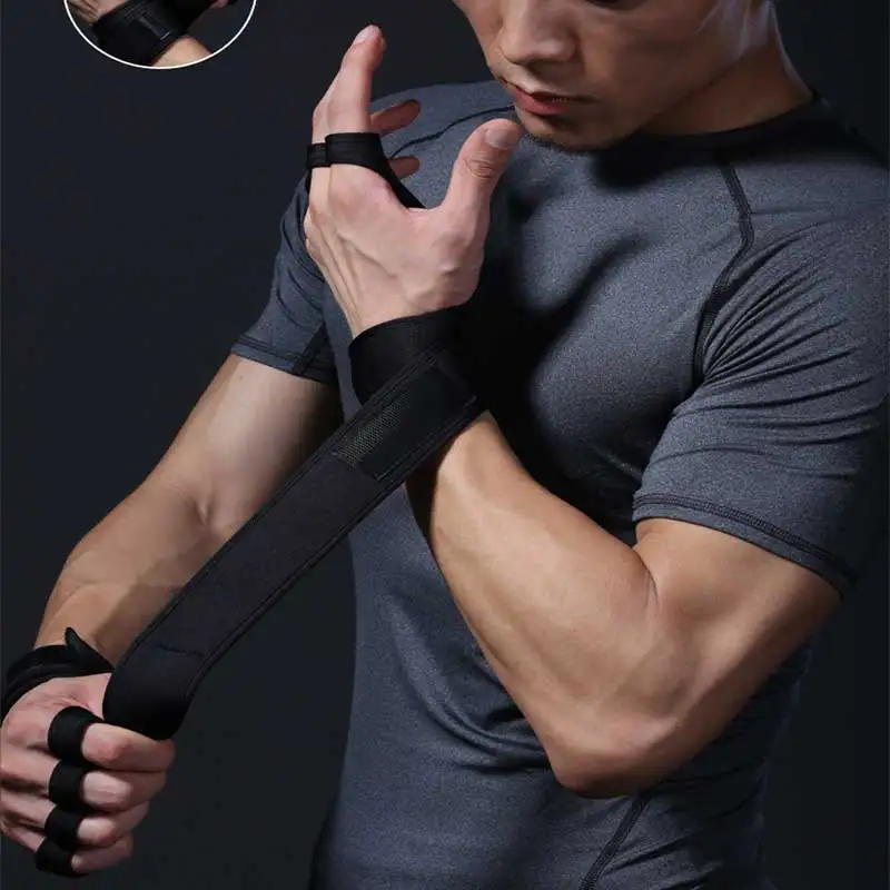 

Weight Lifting Gloves Training Gym Grips Fitness Glove Women Men Crossfit Bodybuilding Gymnastics Wristbands Hand Palm Protector