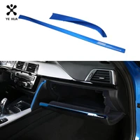 for bmw f30 car stickers 3 series co pilot center control trim strip stainless steel interior details covers auto accessories