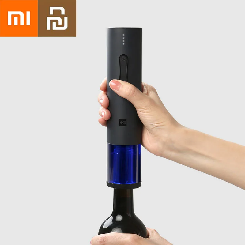 

Автоматический штопор Xiaomi Youpin Huohou для бутылок с красным вином, инструмент для резки фольги и пробки 6S, Электрический штопор с батареей 550 мАч...