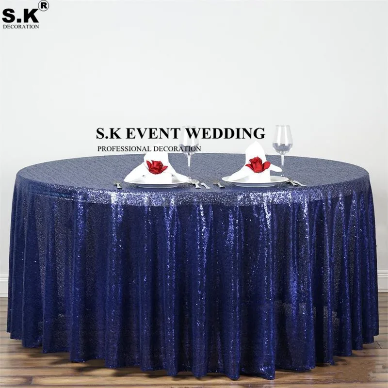 

305cm Round Sequin Tablecloth Glitter Shiny Table Cloth Cover For Dining Event Banquet Wedding Decorate