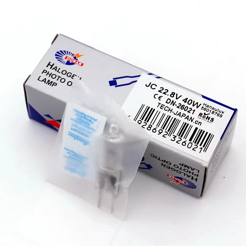 DN-26021 22 8 в 40 Вт 018769 JC 22.8V40W G6.35 галогенная лампа 18769 Hanaulux 56018769 операционный кинотеатр