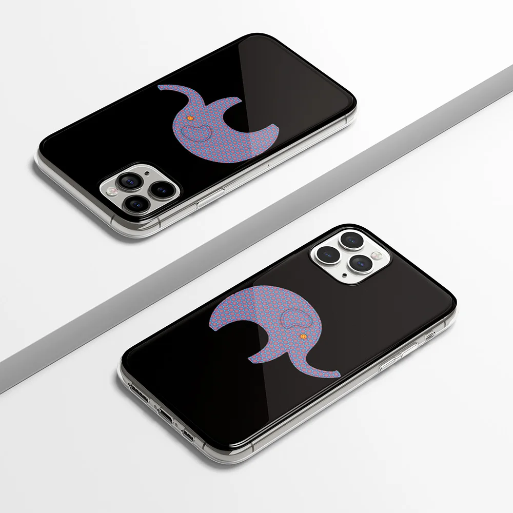 

Purple Abstract Elephant Back Cover Cell Phone Case for IPhone 11 TPU Mobile Phone Soft Protection Scratch Proof Case