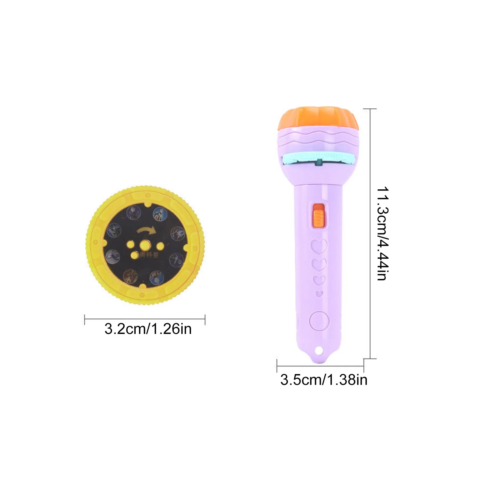 Светящийся фонарик детский проектор игрушка животное динозавр лампа Игрушки для