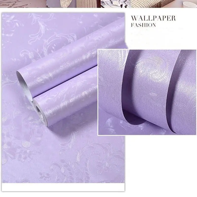 Uxury белая Дамасская 3d стереоскопическая рельефная настенная бумага из ПВХ