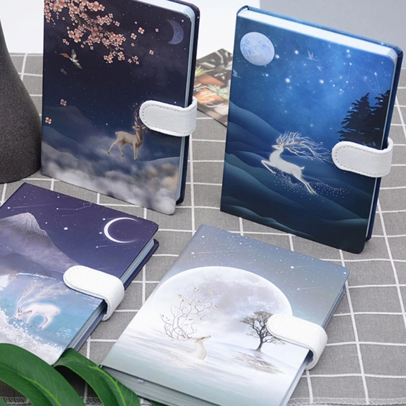 

Retro Hardcover Notebook a5 Office Planner for Note Taking Magnetic Closure Writing Journal Classic Hardcover Notebook