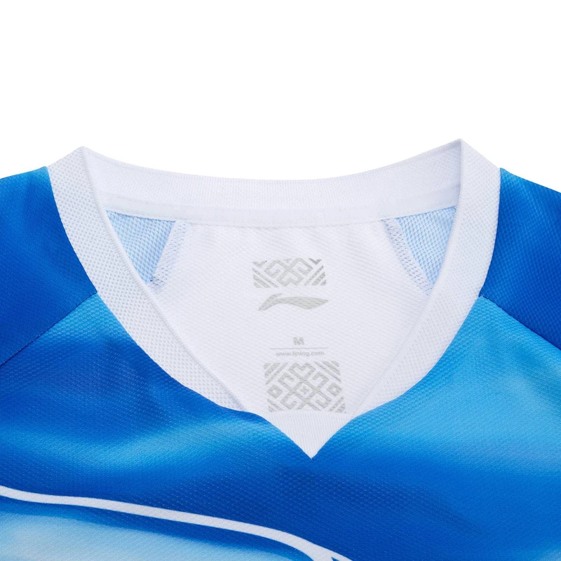 Женская футболка для бадминтона Li-Ning топ соревнований полиэстер спандекс на