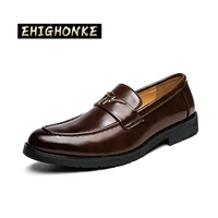 fashionable men s brown boat shoes party dress zapatos su yinglun fashion y343 office professional casual loafers summer pu