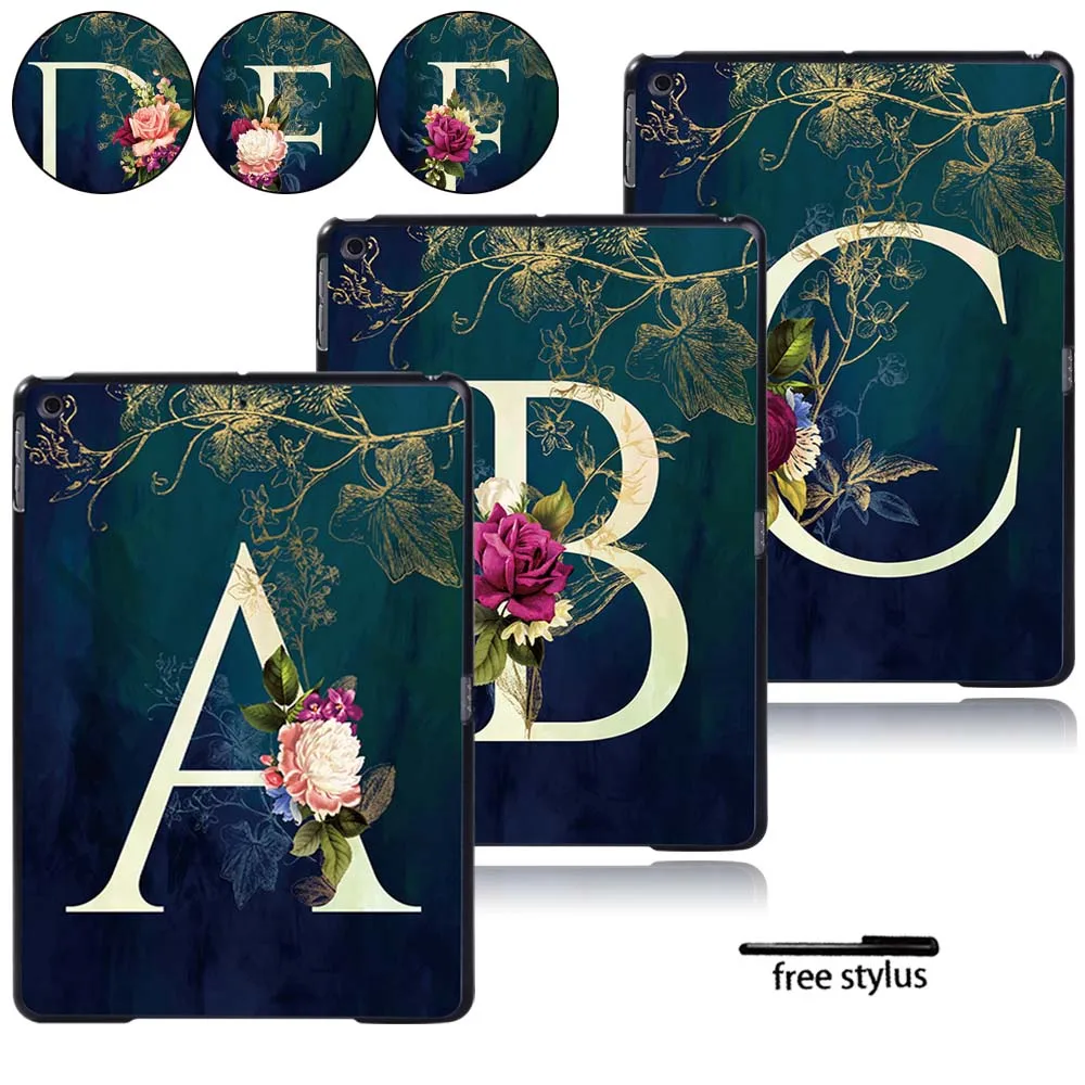 

For Apple IPad 2 3 4 /IPad 5th 6th 7th 8th Gen /Ipad Mini 1 2 3 4 5 Slim Plastic Hard Shell Tablet Case Letter Printing Series