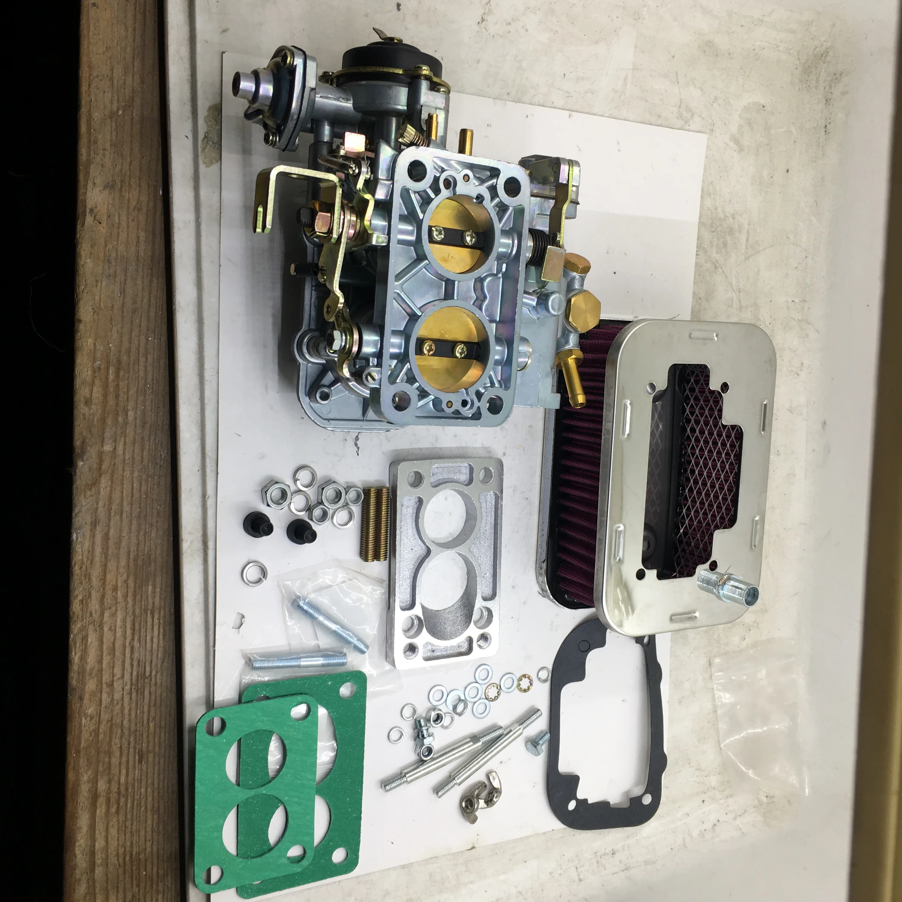 SherryBerg carb kit Carburetor Weber 32/36 DGEV EMPI fajs air filter Adapter Kit FOR NISSAN PICKUP 521/620/720 L16 |